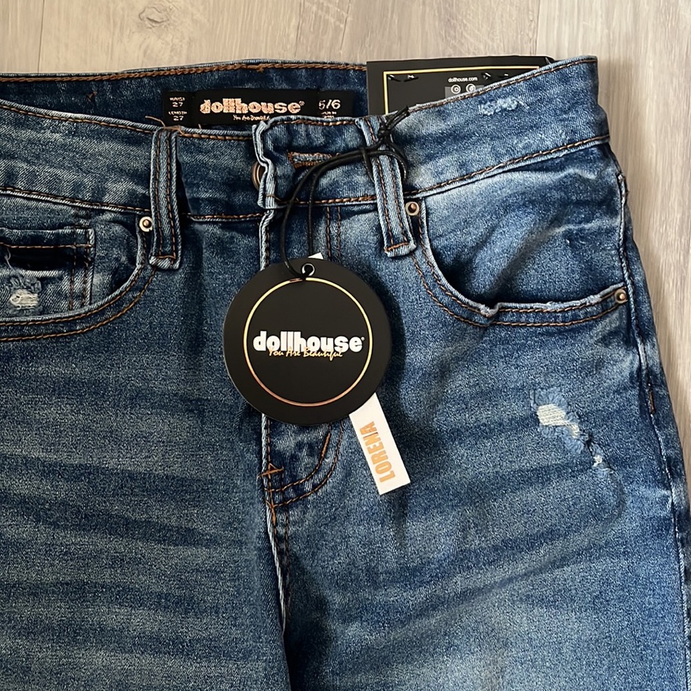 Straight leg jeans with rips - Picture 2 of 4